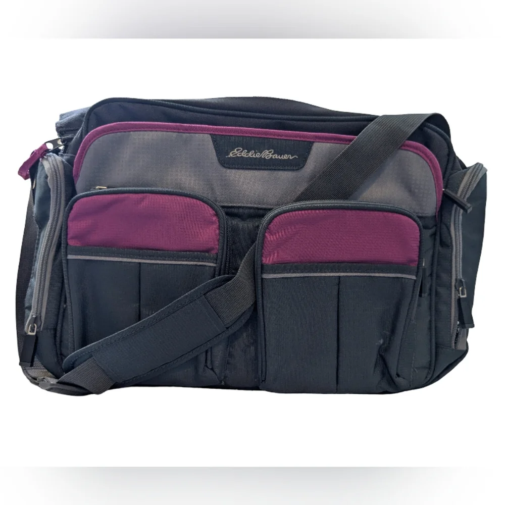 Eddie Bauer First Adventure Places & Spaces Duffel Diaper Bag No Changing Pad